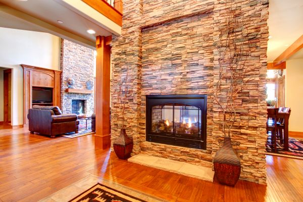 Stone Hearth Installation in Cuyahoga Falls